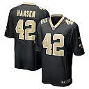 Zennovawear Chase Hansen 42 New Orleans Saints Men Game Jersey - Black
