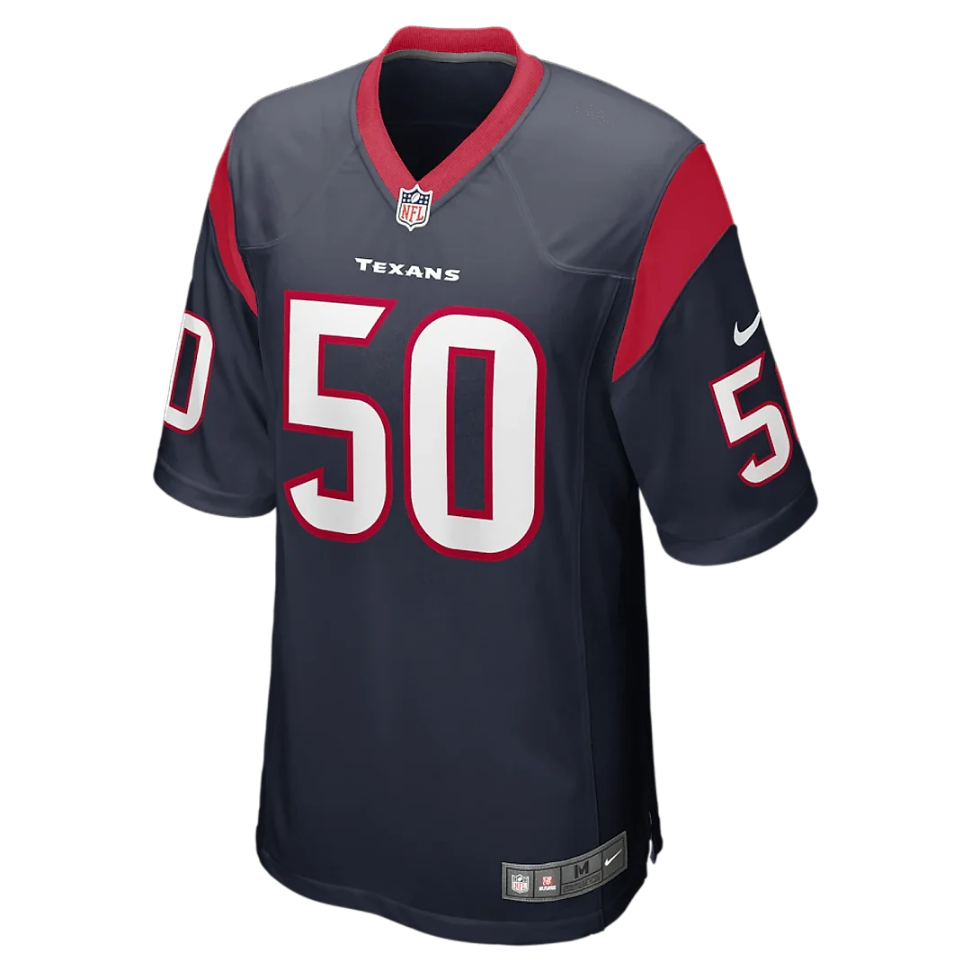 Zennovawear Chase Winovich 50 Houston Texans Men Game Jersey - Navy