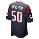 Zennovawear Chase Winovich 50 Houston Texans Men Game Jersey - Navy