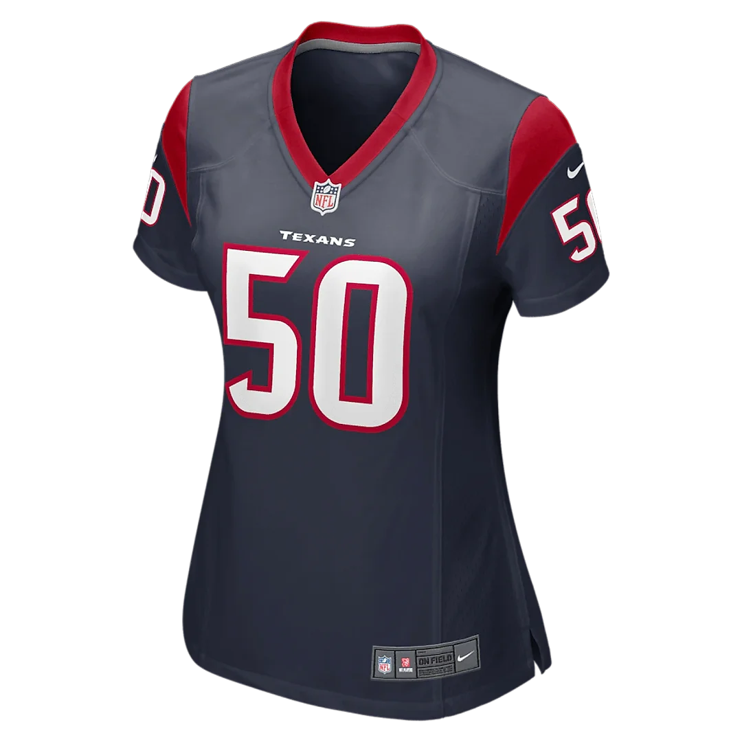 Zennovawear Chase Winovich 50 Houston Texans Women Team Color Jersey - Navy