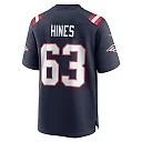 Zennovawear Chasen Hines 63 New England Patriots Game Men Jersey - Navy