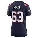 Zennovawear Chasen Hines 63 New England Patriots Women Game Jersey - Navy