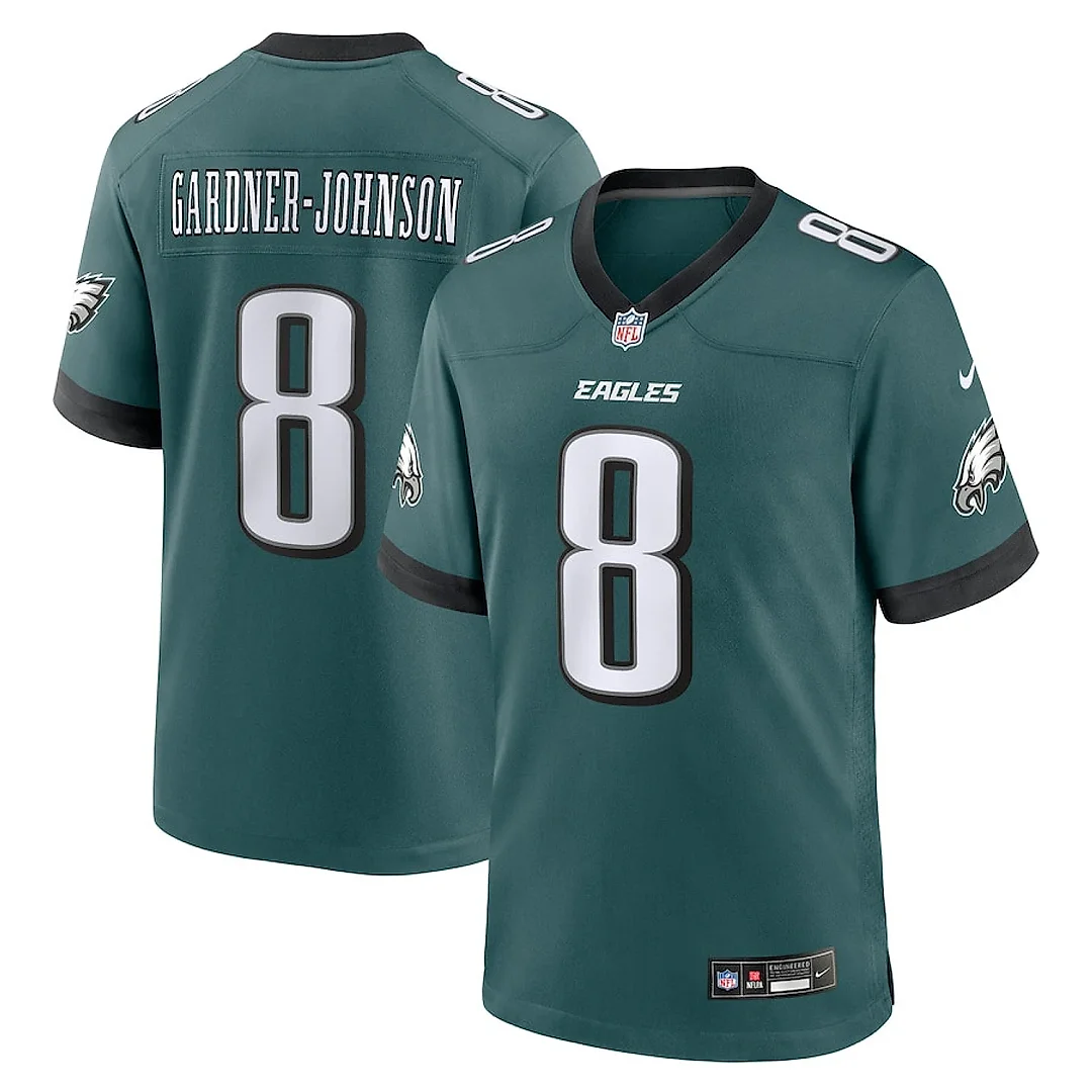 Zennovawear Chauncey Gardner-Johnson 8 Philadelphia Eagles Game Men Jersey - Midnight Green