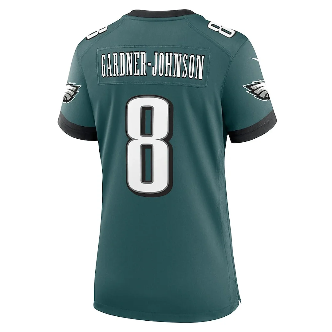 Zennovawear Chauncey Gardner-Johnson 8 Philadelphia Eagles Women Game Jersey - Midnight Green