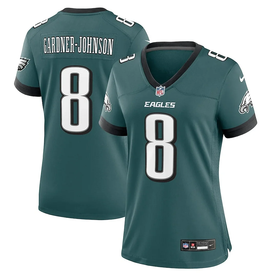 Zennovawear Chauncey Gardner-Johnson 8 Philadelphia Eagles Women Game Jersey - Midnight Green
