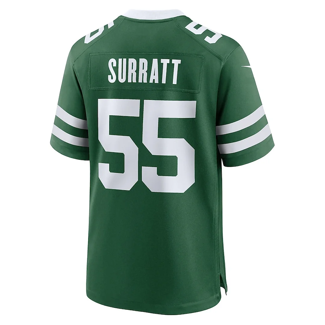 Zennovawear Chazz Surratt 55 New York Jets Team Game Men Jersey - Legacy Green