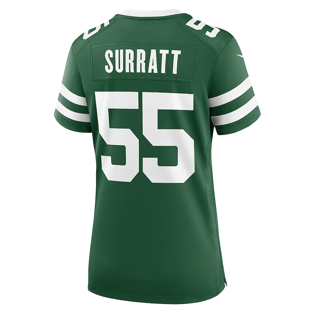 Zennovawear Chazz Surratt 55 New York Jets Women's Team Game Jersey - Legacy Green