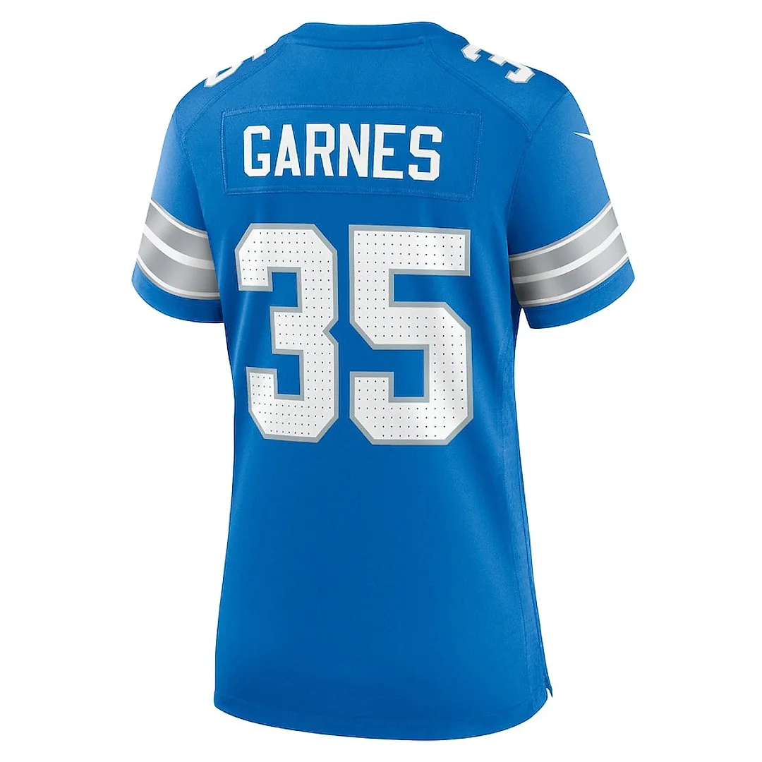 Zennovawear Chelen Garnes 35 Detroit Lions Women's Game Jersey - Blue