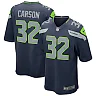 Zennovawear Chris Carson 32 Seattle Seahawks Men Game Jersey - Navy