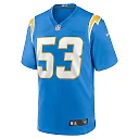 Zennovawear Chris Collins 53 Los Angeles Chargers Team Game Men Jersey - Powder Blue