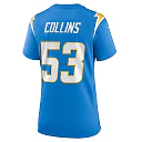 Zennovawear Chris Collins 53 Los Angeles Chargers Women's Game Jersey - Powder Blue