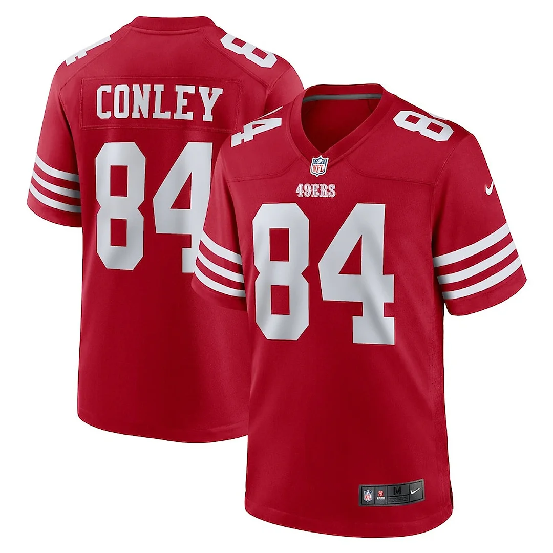 Zennovawear Chris Conley 84 San Francisco 49ers Game Men Jersey - Scarlet