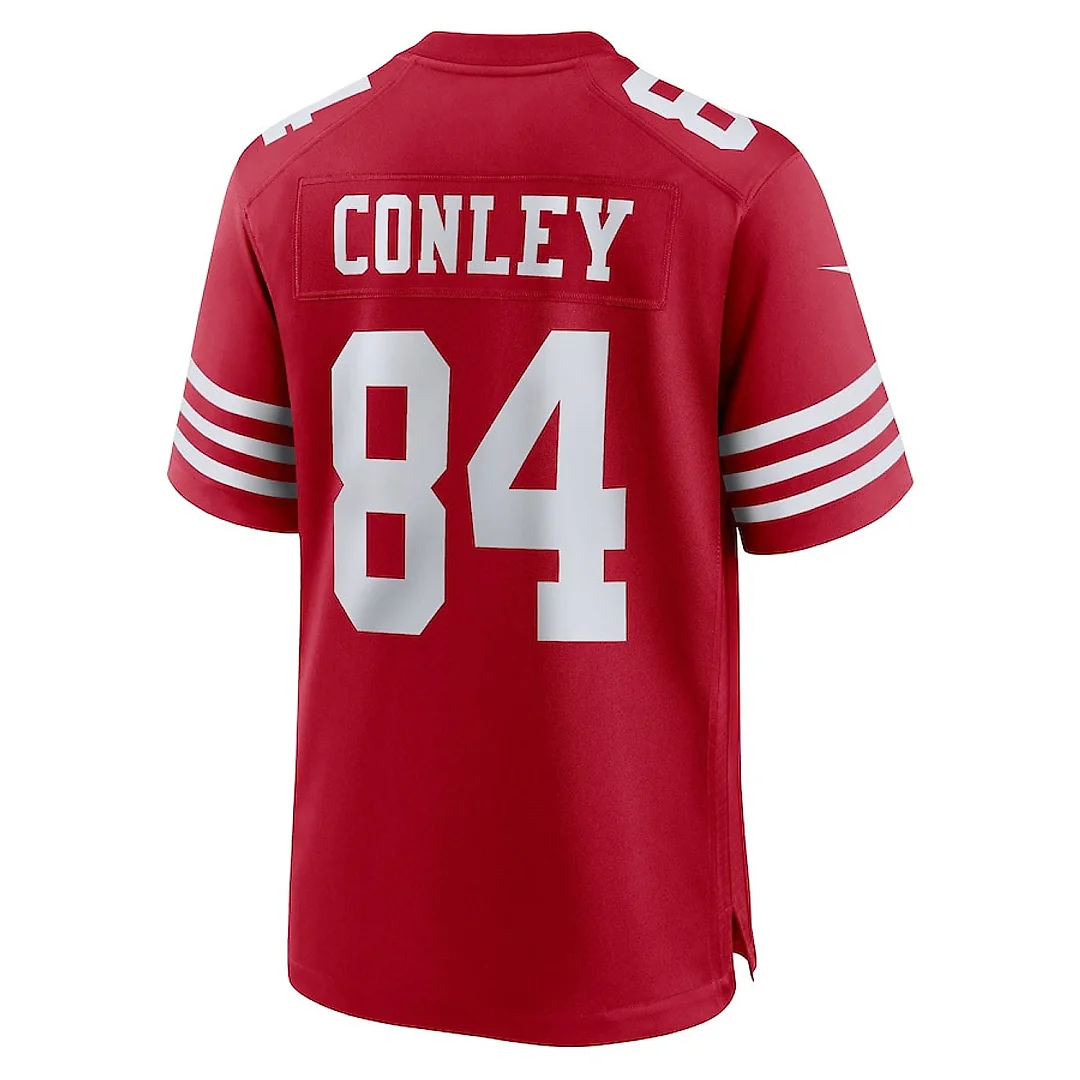Zennovawear Chris Conley 84 San Francisco 49ers Game Men Jersey - Scarlet