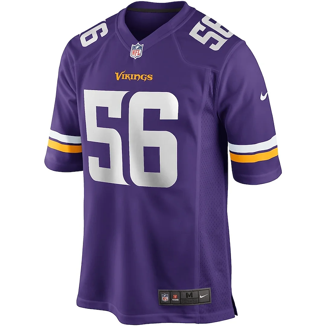 Zennovawear Chris Doleman 56 Minnesota Vikings Men Game Retired Jersey - Purple