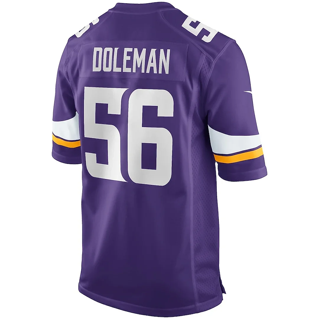 Zennovawear Chris Doleman 56 Minnesota Vikings Men Game Retired Jersey - Purple