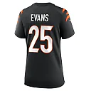 Zennovawear Chris Evans 25 Cincinnati Bengals Women Game Jersey - Black