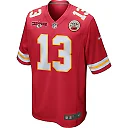 Zennovawear Chris Oladokun 13 Kansas City Chiefs AFC Champions Patch Game Men Jersey - Red