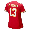 Zennovawear Chris Oladokun 13 Kansas City Chiefs Women Game Jersey - Red