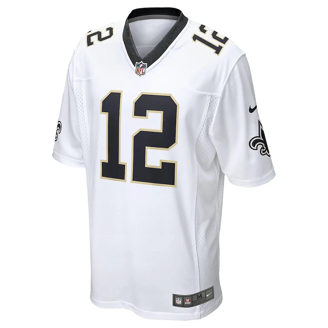 Zennovawear Chris Olave 12 New Orleans Saints Game Jersey - Men, White