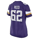 Zennovawear Chris Reed 62 Minnesota Vikings Women Game Jersey - Purple