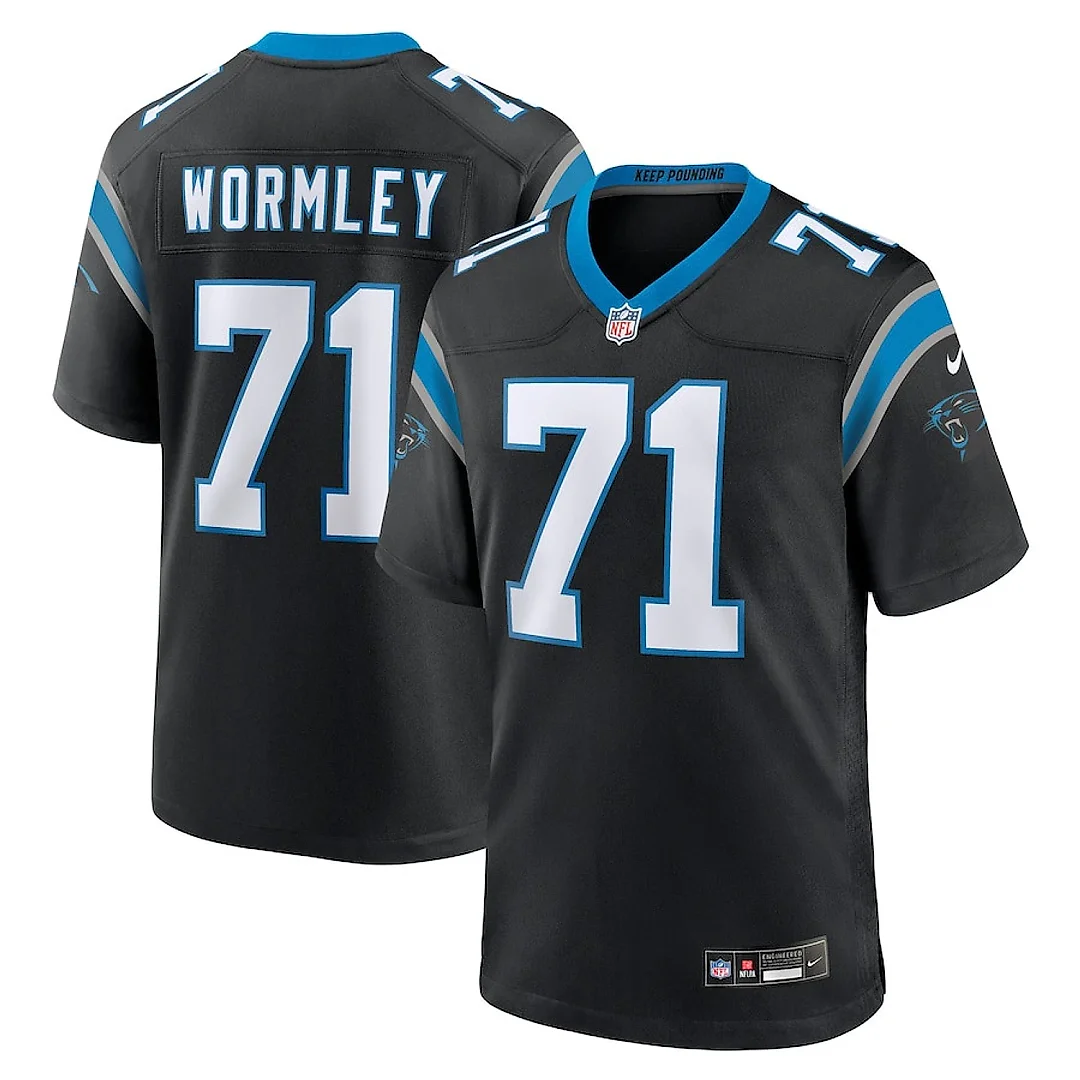 Zennovawear Chris Wormley 71 Carolina Panthers Game Men Jersey - Black