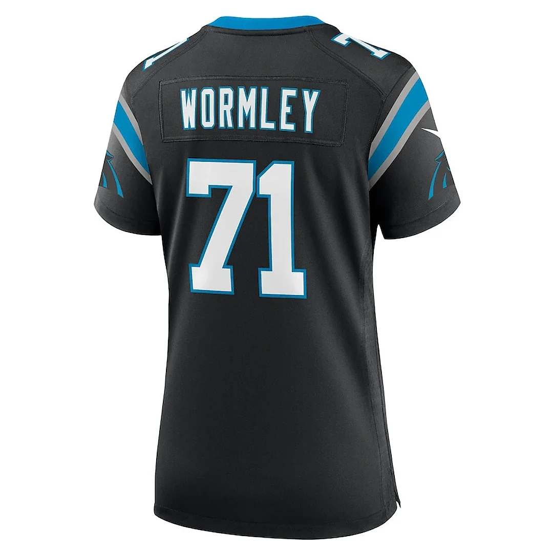 Zennovawear Chris Wormley 71 Carolina Panthers Women Game Jersey - Black