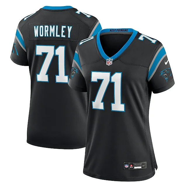Zennovawear Chris Wormley 71 Carolina Panthers Women Game Jersey - Black