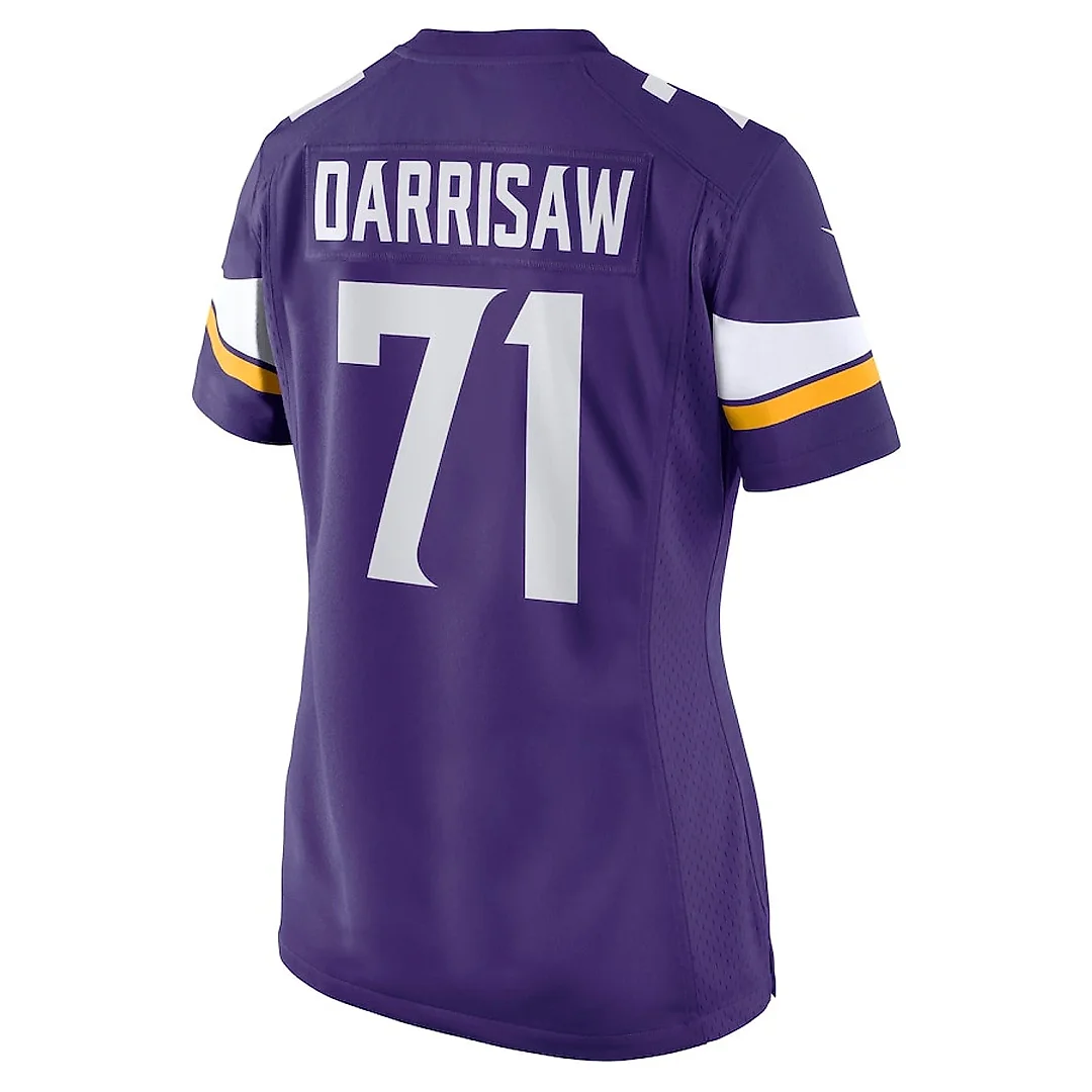 Zennovawear Christian Darrisaw 71 Minnesota Vikings Women's Game Jersey - Purple