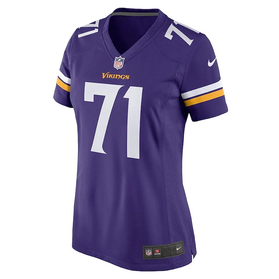 Zennovawear Christian Darrisaw 71 Minnesota Vikings Women's Game Jersey - Purple