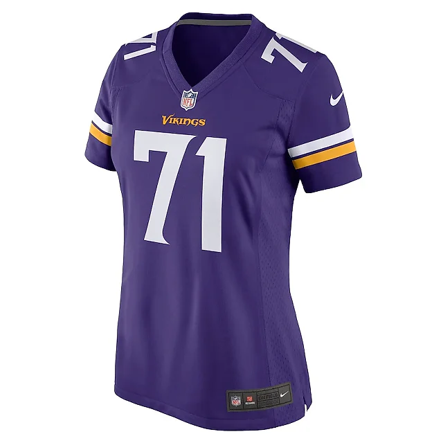 Zennovawear Christian Darrisaw 71 Minnesota Vikings Women's Game Jersey - Purple