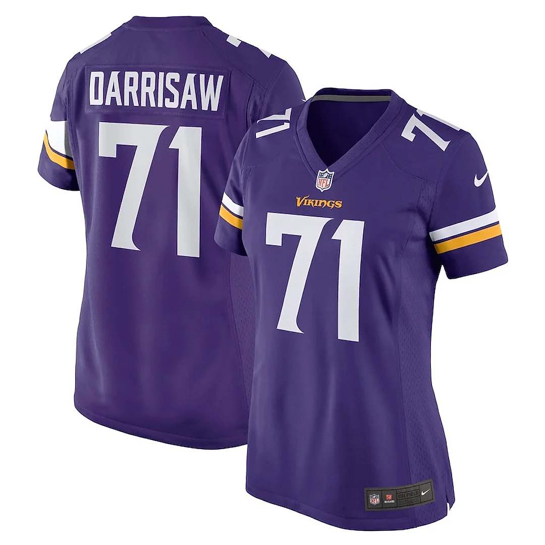 Zennovawear Christian Darrisaw 71 Minnesota Vikings Women's Game Jersey - Purple