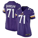 Zennovawear Christian Darrisaw 71 Minnesota Vikings Women's Game Jersey - Purple