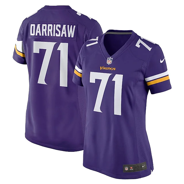 Zennovawear Christian Darrisaw 71 Minnesota Vikings Women's Game Jersey - Purple