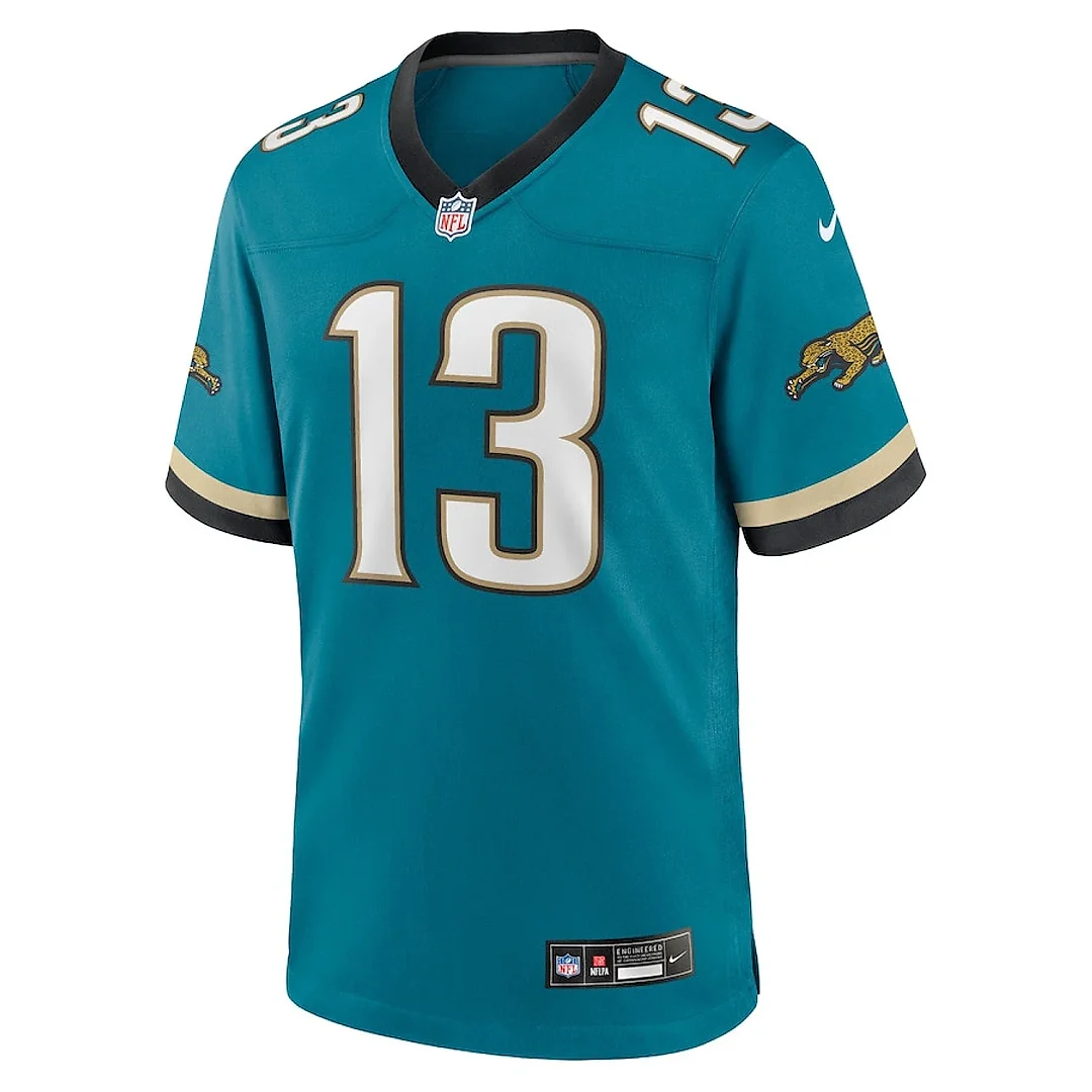 Zennovawear Christian Kirk 13 Jacksonville Jaguars Prowler Throwback Player Game Men Jersey - Teal
