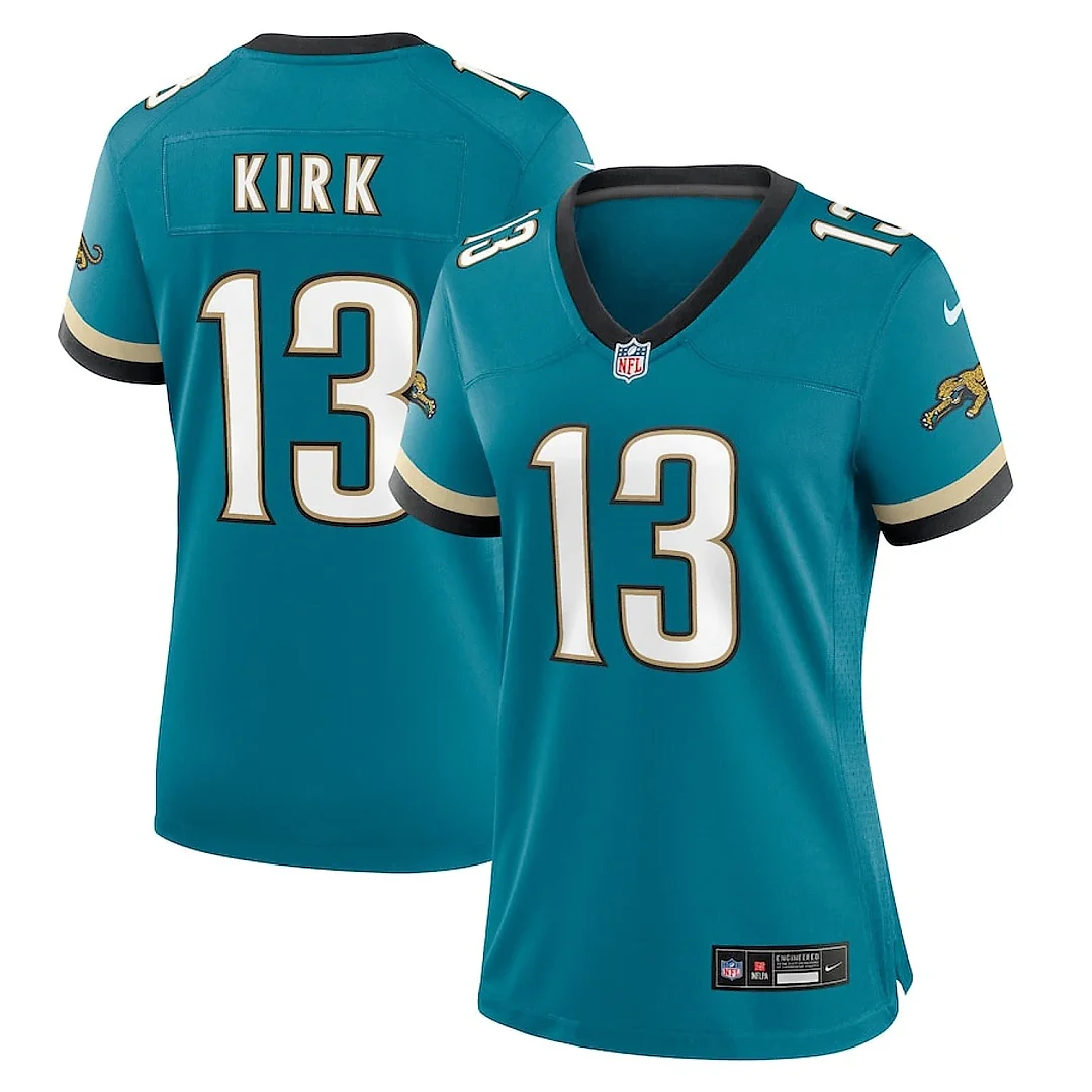 Zennovawear Christian Kirk 13 Jacksonville Jaguars Women's Prowler Throwback Game Jersey - Teal