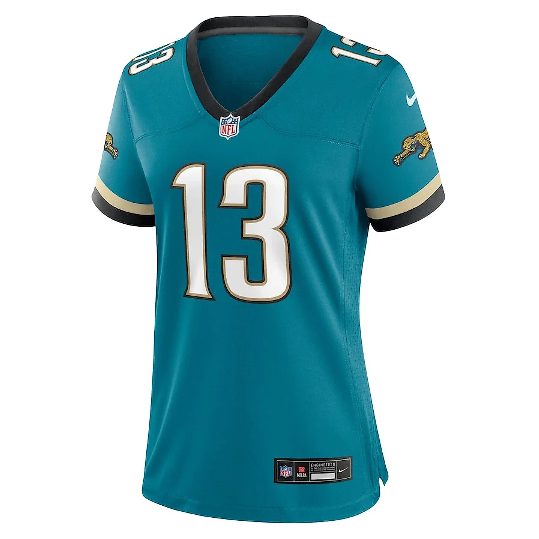 Zennovawear Christian Kirk 13 Jacksonville Jaguars Women's Prowler Throwback Game Jersey - Teal