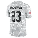 Zennovawear Christian McCaffrey 23 San Francisco 49ers 2024 Salute to Service Limited Men Jersey - Arctic Camo
