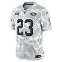 Zennovawear Christian McCaffrey 23 San Francisco 49ers 2024 Salute to Service Limited Men Jersey - Arctic Camo