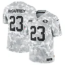 Zennovawear Christian McCaffrey 23 San Francisco 49ers 2024 Salute to Service Limited Men Jersey - Arctic Camo