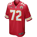 Zennovawear Chukwuebuka Godrick 72 Kansas City Chiefs AFC Champions Patch Game Men Jersey - Red