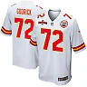 Zennovawear Chukwuebuka Godrick 72 Kansas City Chiefs AFC Champions Patch Game Men Jersey - White