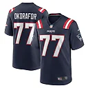 Zennovawear Chukwuma Okorafor 77 New England Patriots Team Game Men Jersey - Navy