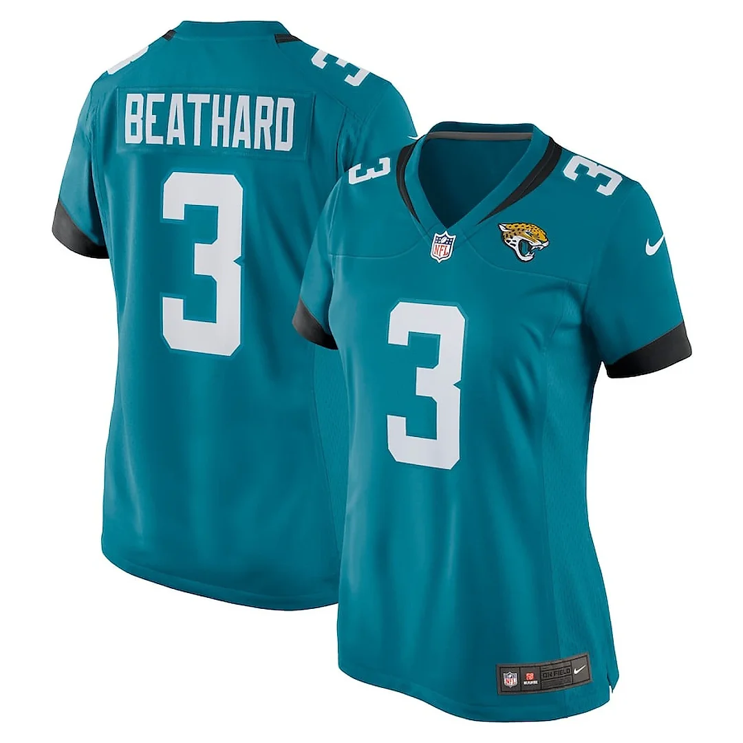 Zennovawear C.J. Beathard 3 Jacksonville Jaguars Women Game Jersey - Teal