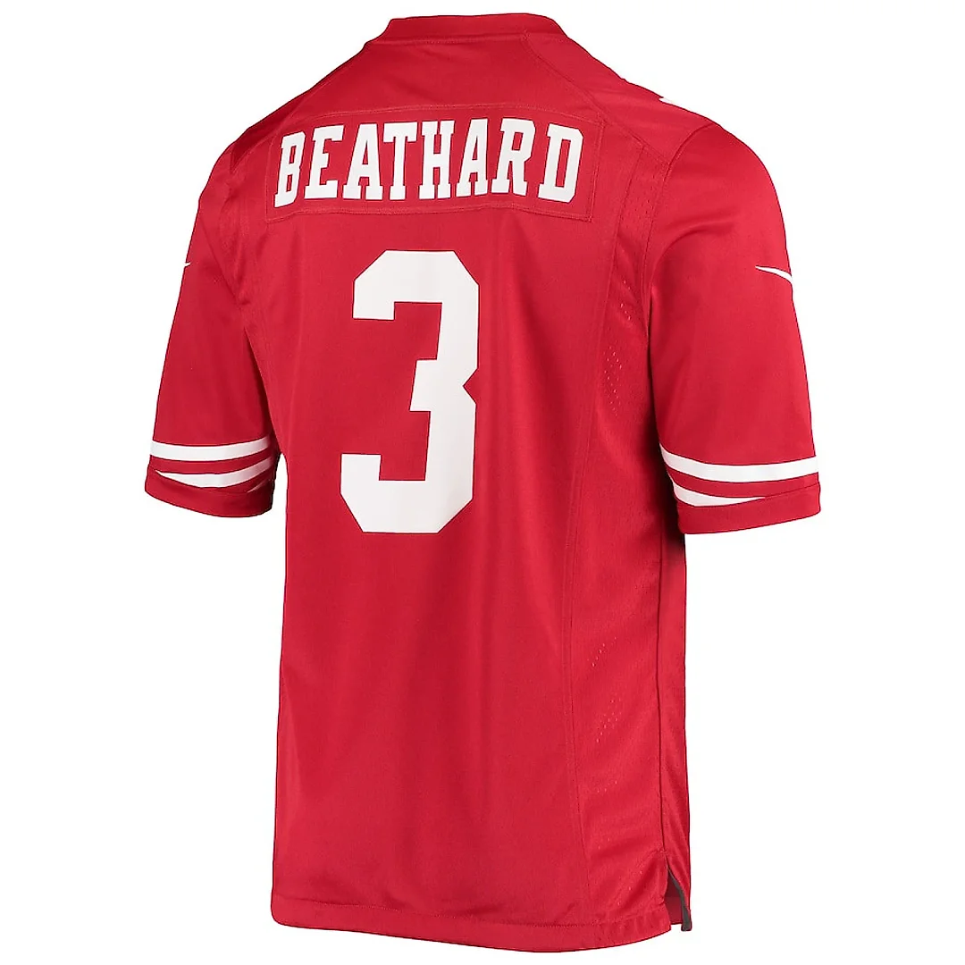 Zennovawear C.J. Beathard 3 San Francisco 49ers Men Game Jersey - Scarlet