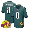 Zennovawear C.J. Gardner-Johnson 8 Philadelphia Eagles Super Bowl LIX New Orleans Patch Game Men Jersey - Midnight Green
