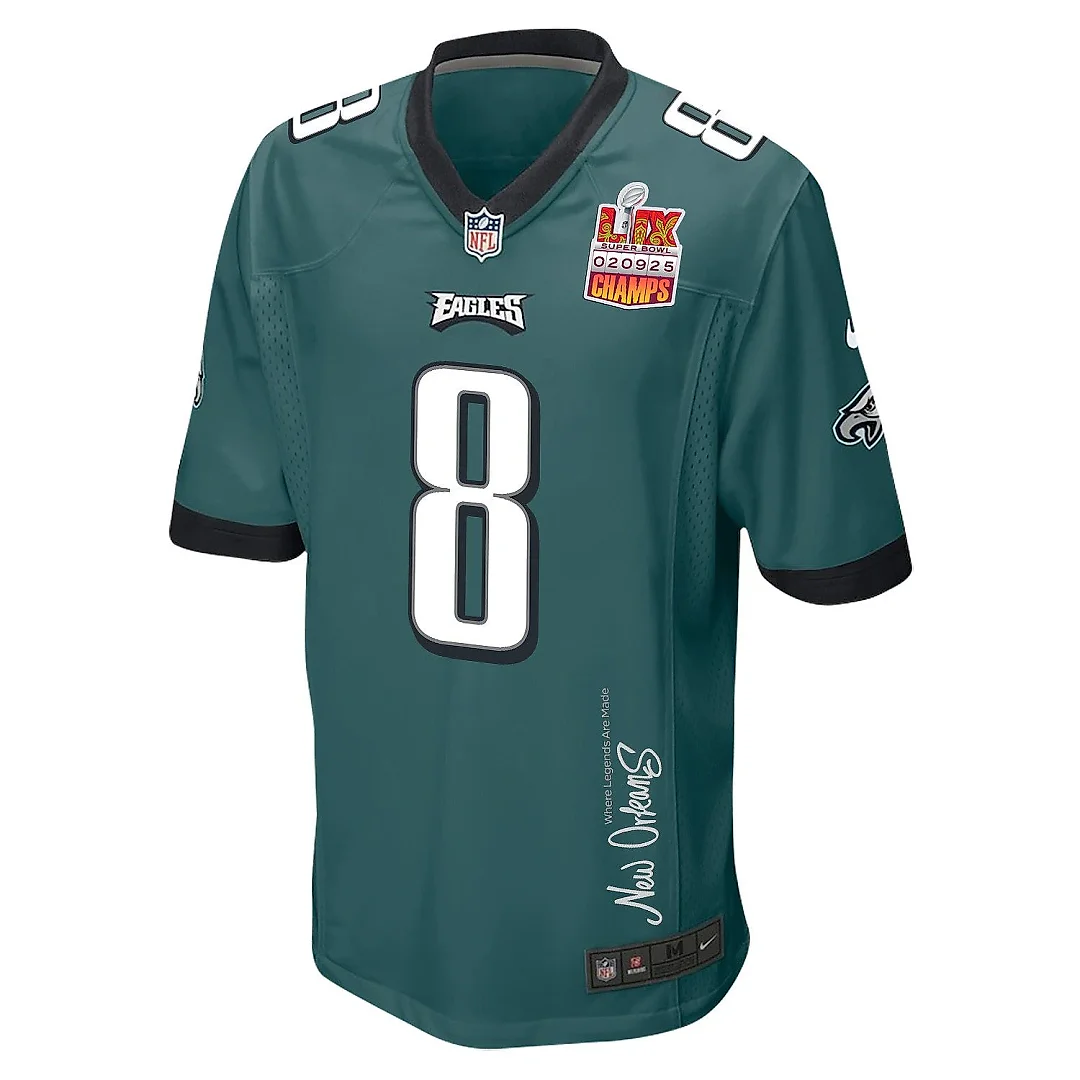 Zennovawear C.J. Gardner-Johnson 8 Philadelphia Eagles Super Bowl LIX Champions Patch 'New Orleans - Where Legends Are Made' EMBROIDERED Game Men...
