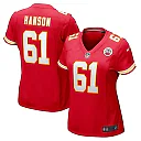 Zennovawear C.J. Hanson 61 Kansas City Chiefs Women's Game Jersey - Red