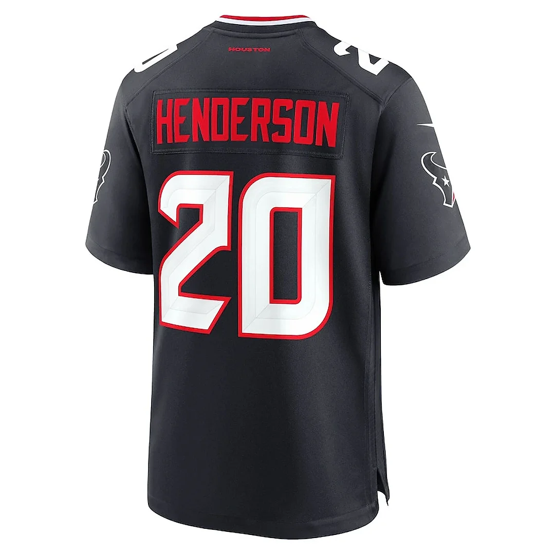 Zennovawear C.J. Henderson 20 Houston Texans Team Game Men Jersey - Navy