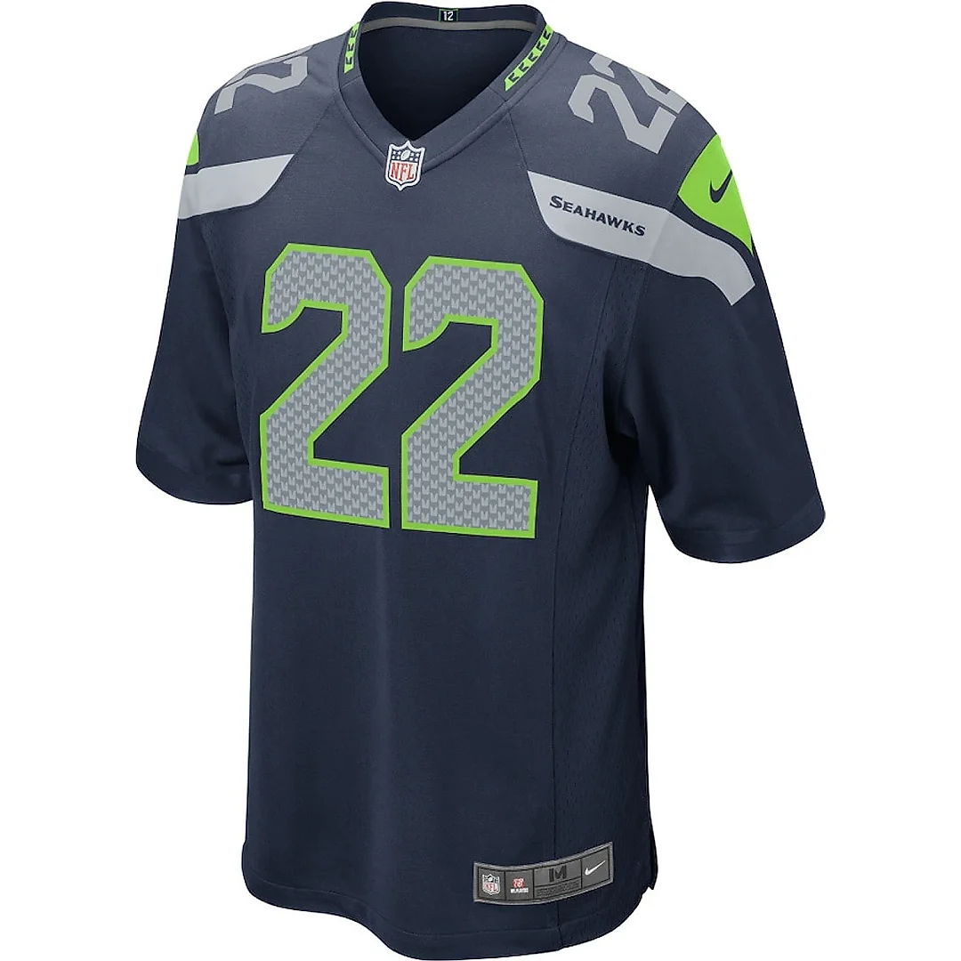 Zennovawear C.J. Prosise 22 Seattle Seahawks YOUTH Game Jersey - College Navy