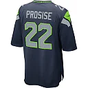 Zennovawear C.J. Prosise 22 Seattle Seahawks YOUTH Game Jersey - College Navy